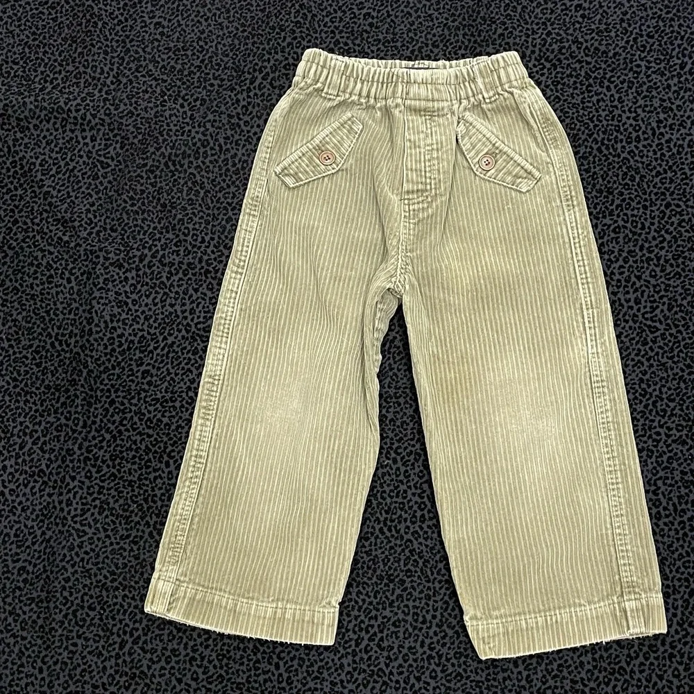 Boys Outfit Set Wide Wale Corduroy Pants 3T Back To School Fall Bundle